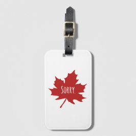 Etiqueta De Bagagem Funny Canadense