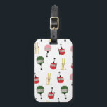 Etiqueta De Bagagem Funny Retro Ski Lift Gondola Winter Skiiers<br><div class="desc">Um presente moderno para ele e para ela. Pincéis de gôndola e vintage com estampagem de polos para esquiadores. Esqui, esquiador, esquis, snowboard, o snowboard sobre o tema, decoração doméstica e presentes.</div>