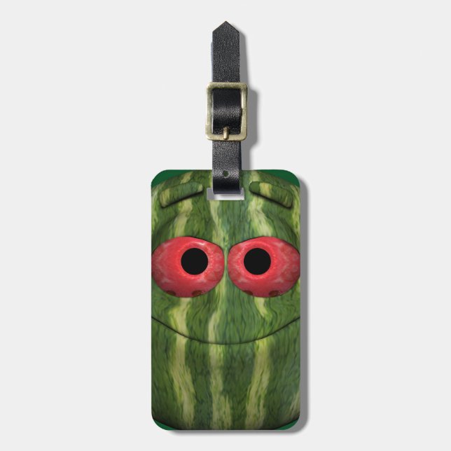 Etiqueta De Bagagem Funny Watermelon (Frente Vertical)