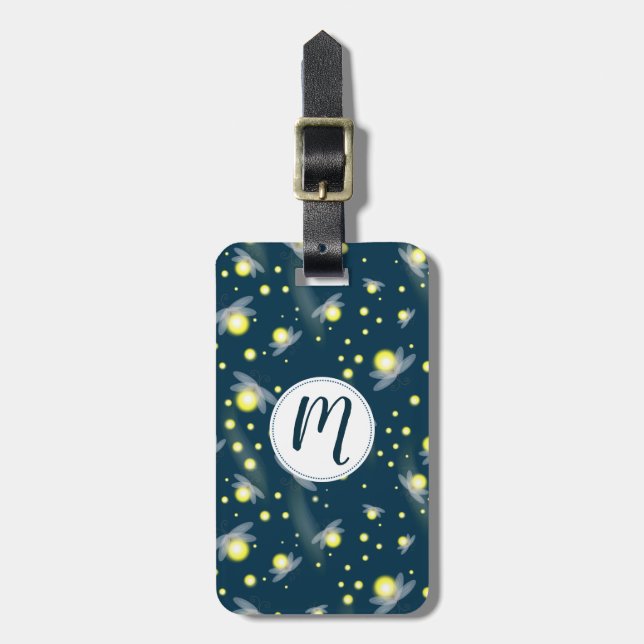 Etiqueta De Bagagem Furgões Eetais Brilhantes no Padrão Noturno (Frente Vertical)