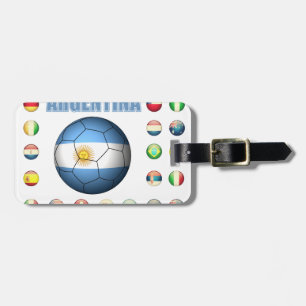Etiqueta De Bagagem Futebol 0335 de Argentina
