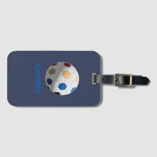 Etiqueta De Bagagem Futebol Croata