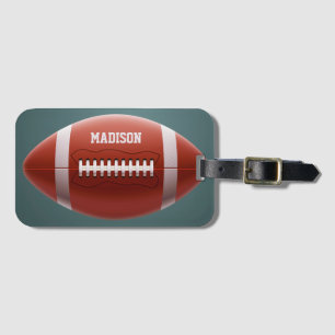 Etiqueta De Bagagem Futebol de nome personalizado