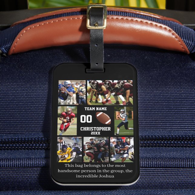 Etiqueta De Bagagem Futebol personalizado (Frente Insitu 2)