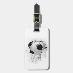 Etiqueta De Bagagem Futebol rasgado