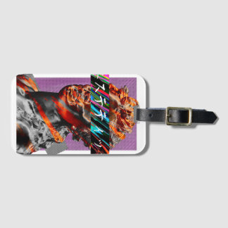 Etiqueta De Bagagem Futurismo Japonês Vaporwave Estético