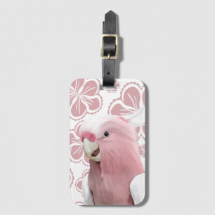 Etiqueta De Bagagem Galá Rosa Cockatoa Rosa