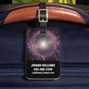 Etiqueta De Bagagem Galáxia Espiral Ngc 3351.