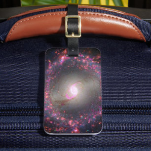 Etiqueta De Bagagem Galáxia Espiral Ngc 3351.