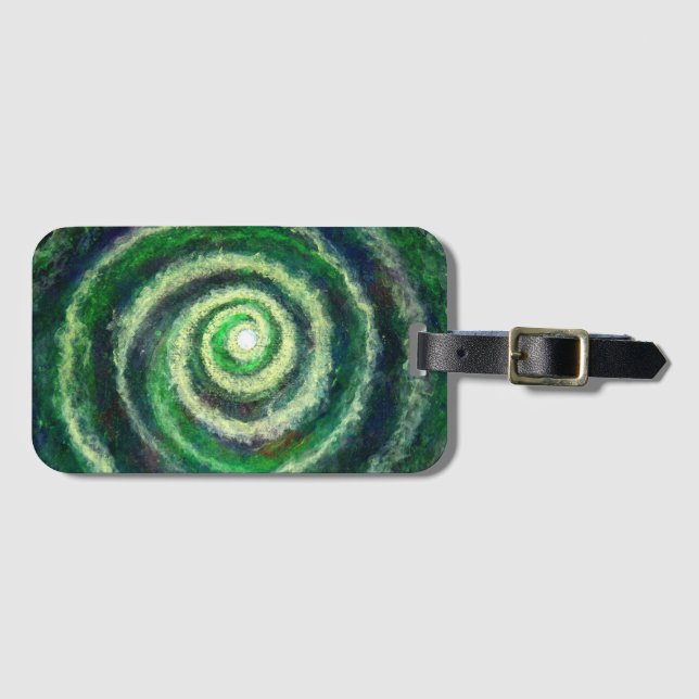 Etiqueta de Bagagem Galáxica Espiral (Frente Horizontal)