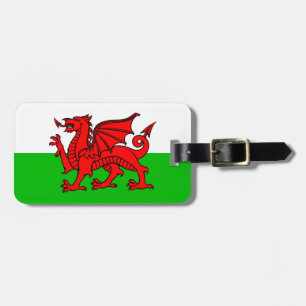 Etiqueta De Bagagem Galês Red Dragon Wales Flag