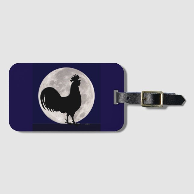 Etiqueta De Bagagem Galo à Lua (Frente Horizontal)