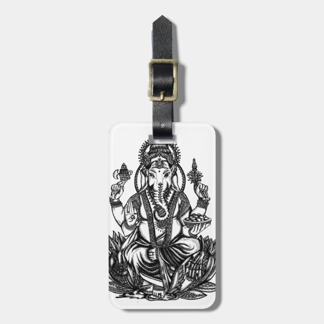 Etiqueta De Bagagem Ganesh (Frente Vertical)