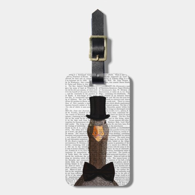 Etiqueta De Bagagem Ganso Distinto 2 (Frente Vertical)