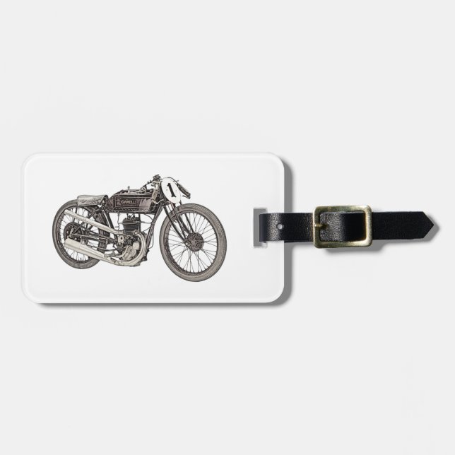 Etiqueta De Bagagem Garelli 1926 que compete a motocicleta (Frente Horizontal)