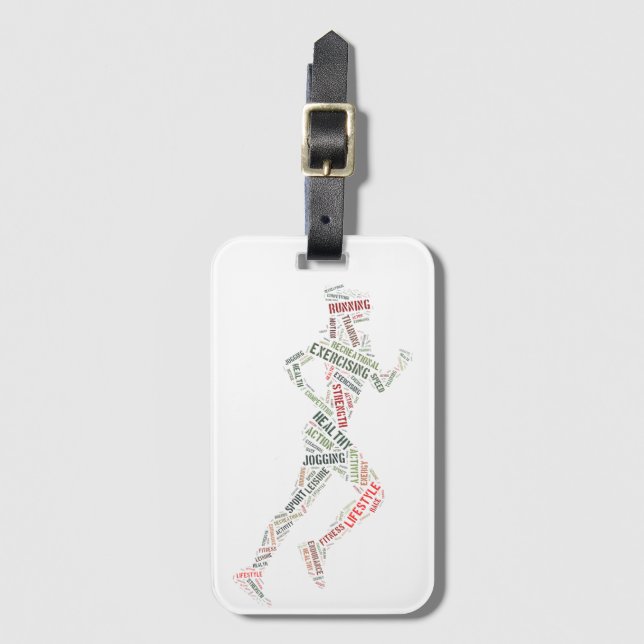 Etiqueta De Bagagem Garota fugitiva (Frente Vertical)