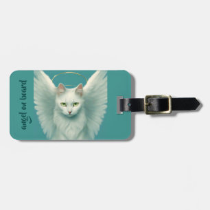 Etiqueta De Bagagem gato angelical