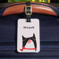 Gato Bonito com Cartoon Beau Tie