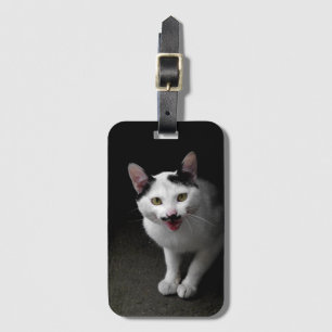 Etiqueta De Bagagem Gato com bigode