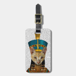 Etiqueta De Bagagem Gato da Rainha Egípcia