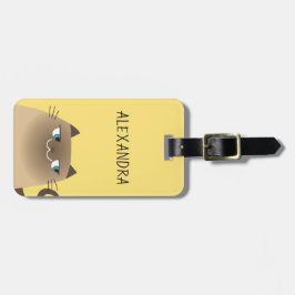 Etiqueta De Bagagem Gato de Siamese