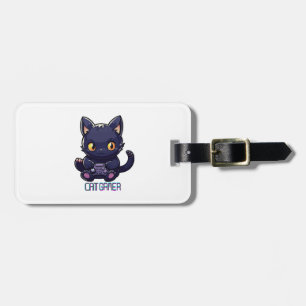 Etiqueta De Bagagem Gato Gamer