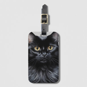 Etiqueta De Bagagem Gato Negro