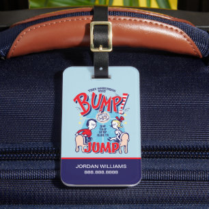 Etiqueta De Bagagem Gato no Chapéu Então Algo Foi Bump