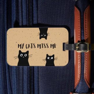 Etiqueta de Bagagem Gato Preto