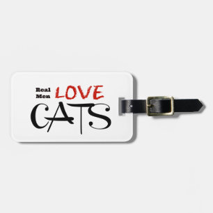 Etiqueta De Bagagem Gatos reais do amor dos homens