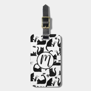 Etiqueta De Bagagem Gatos Ruins A Trancar Coisas