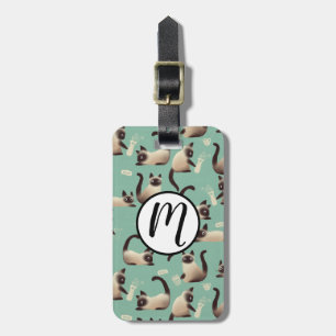 Etiqueta De Bagagem Gatos Siameses Ruins A Arrancar Coisas