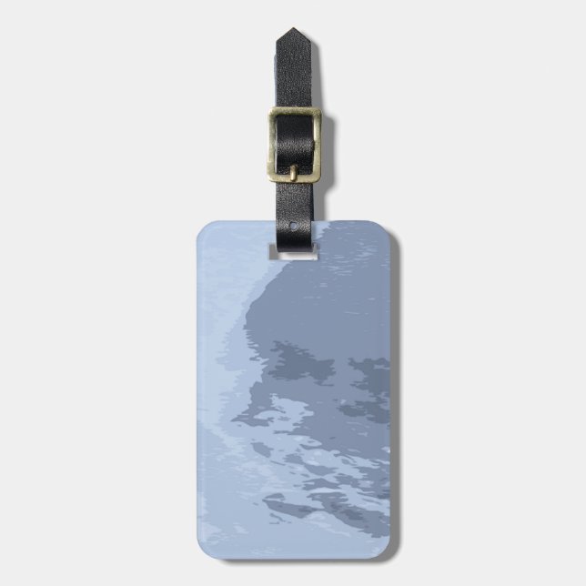 Etiqueta De Bagagem Gelo azul (Frente Vertical)