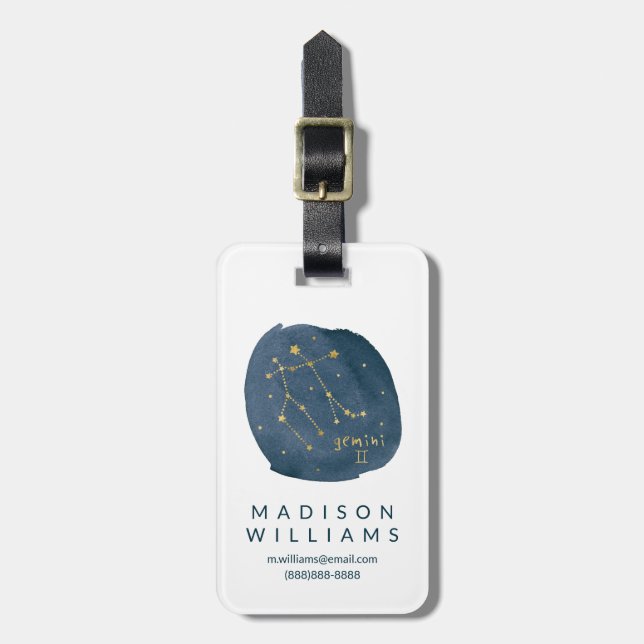 Etiqueta De Bagagem Gemini (Frente Vertical)