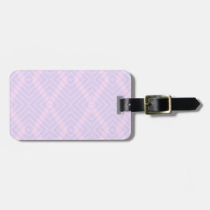 Etiqueta De Bagagem Geometria rosa e magenta