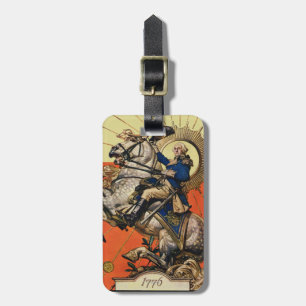 Etiqueta De Bagagem George Washington a cavalo