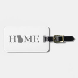 Etiqueta De Bagagem Georgia Home State Map - Letra Word Art