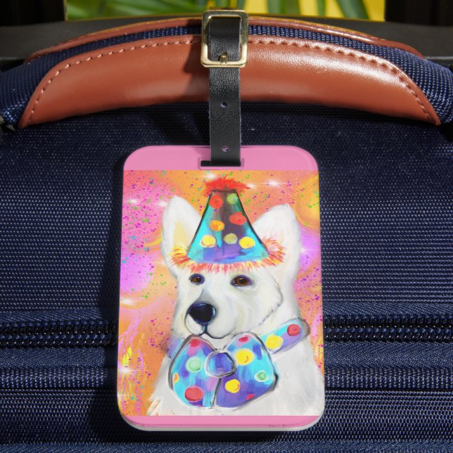 Etiqueta De Bagagem German shepherd (Frente Insitu 2)