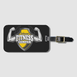 Etiqueta De Bagagem Ginásio de Malhação Muscular