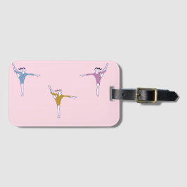 Etiqueta De Bagagem ginastas a rosa
