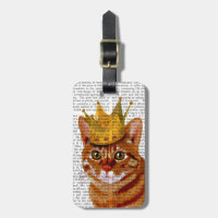 Ginger Cat com Crown Portrai