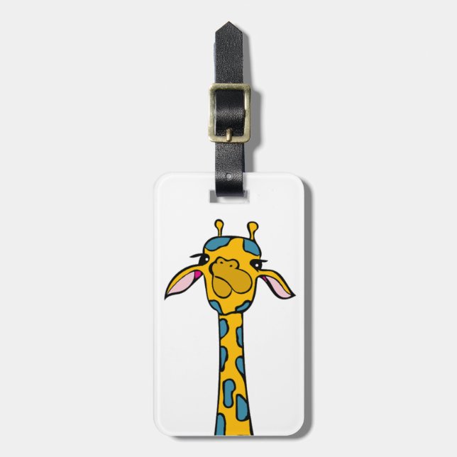 Etiqueta De Bagagem Girafa (Frente Vertical)