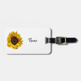 Etiqueta De Bagagem Girassol