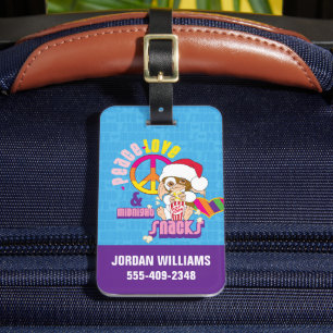 Etiqueta De Bagagem Gizmo Peace Love & Midnight Snacks