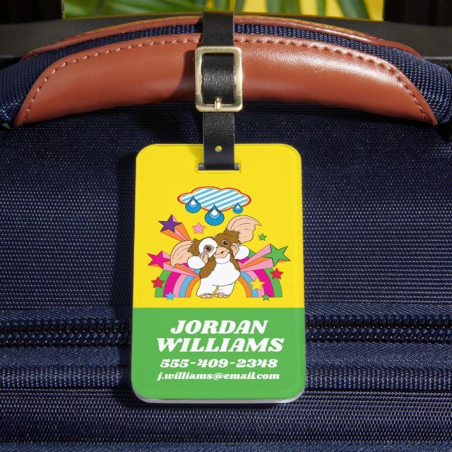 Etiqueta De Bagagem Gizmo | Sonho de gotas de chuva (Frente Insitu 2)