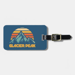 Etiqueta De Bagagem Glacier Peak Retro Turquesa