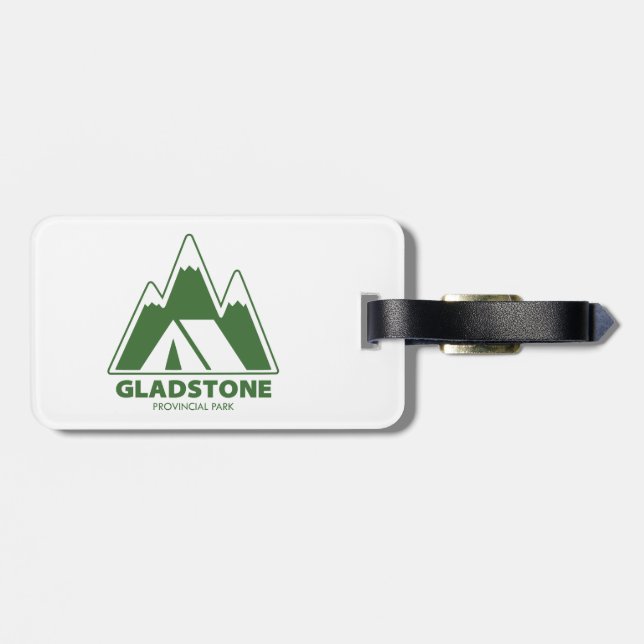 Etiqueta De Bagagem Gladstone Provincial Park Mountains Camping (Traseira Horizontal)