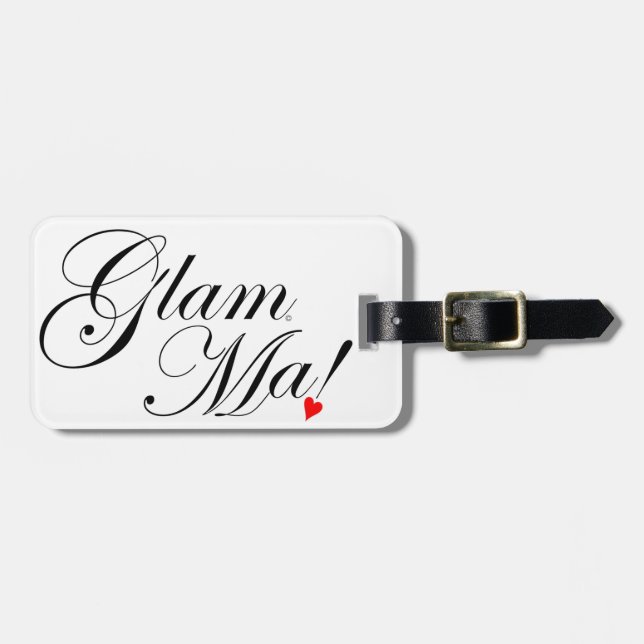 Etiqueta De Bagagem GlamMa (Frente Horizontal)