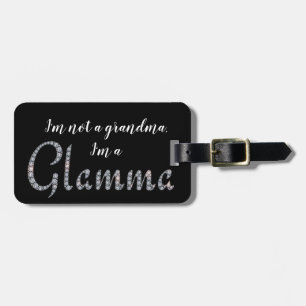 Etiqueta de bagagem Glamma faux bling