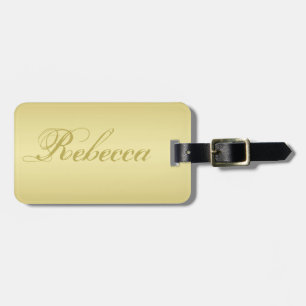 Etiqueta De Bagagem Glamor gold background Personalizado Nome do Model